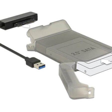 Delock Adapterkabel USB 3.0 Typ-A - SATA 22-Pin mit Schutzhülle