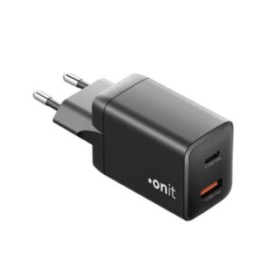 onit USB-Wandladegerät PD25W + QC3.0 Schwarz
